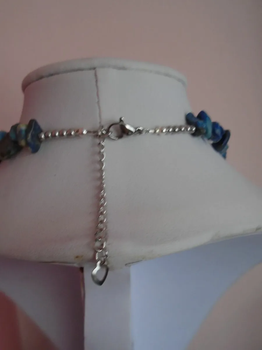 Handmade jewellery, Dolphin necklace, Lapis Lazuli - Image 2