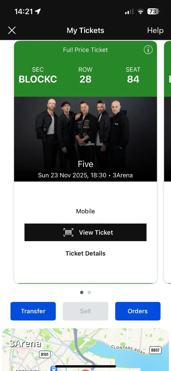 5ive 3 arena Dublin