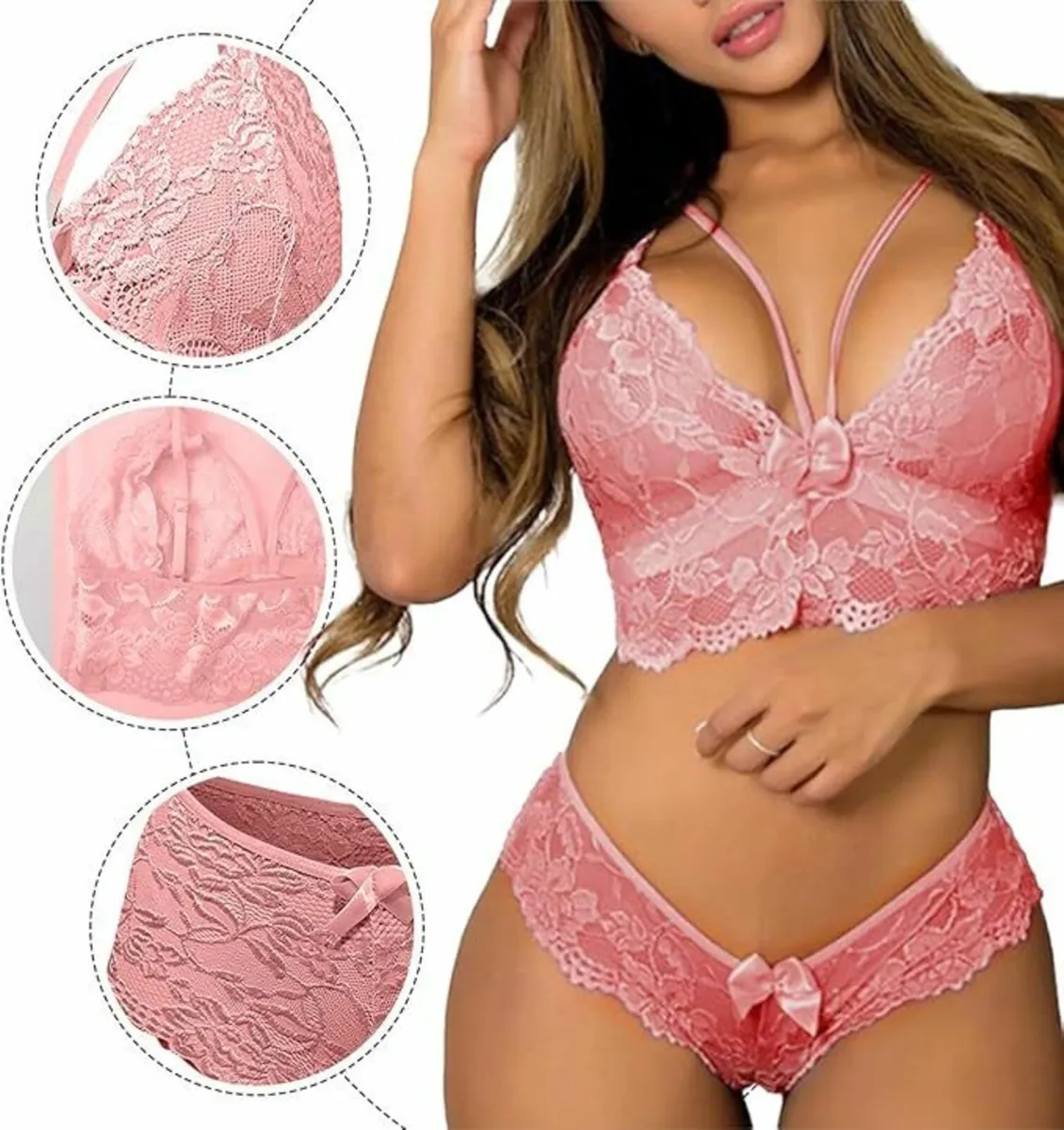 Women's Sexy Underwear, Erotic, Bra&Briefs, Small - Image 4