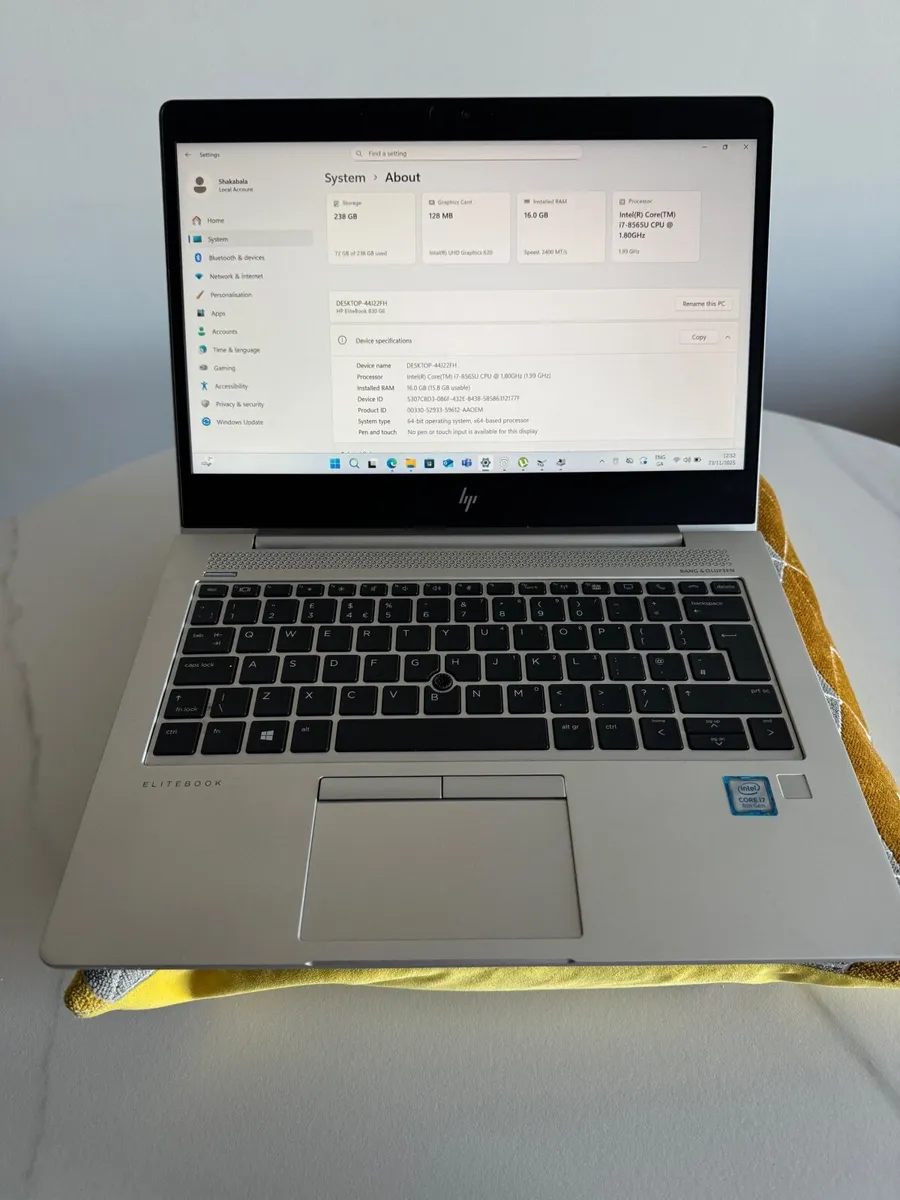 HP EliteBook 830 G6 – i7 / 16GB / 256GB SSD (Windo - Image 1