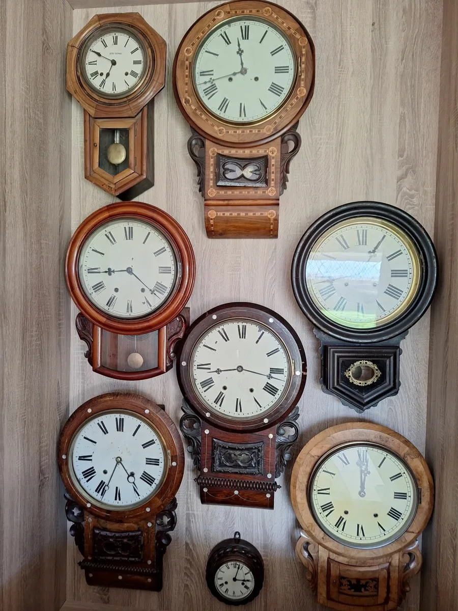 Selection 8 day Drop Dial Clocks - Image 1