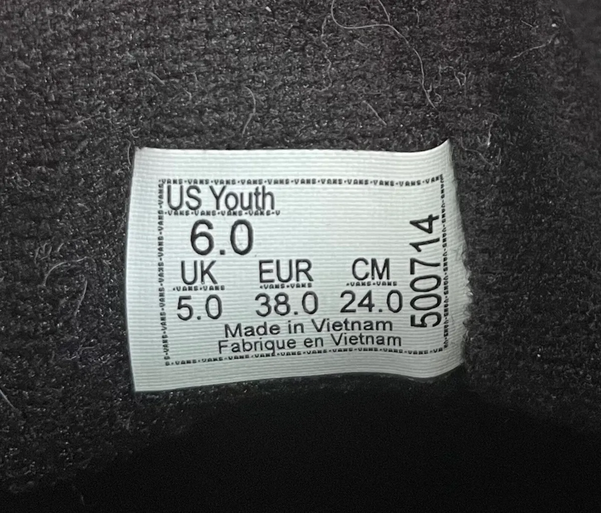 Vans junior black leather trainers - Image 3