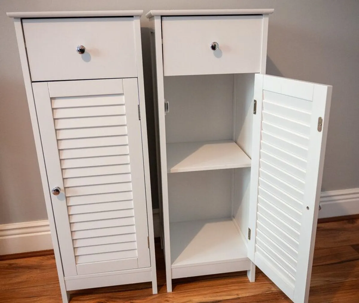 white bedroom/bathroom cabinets - REDUCED - Image 2