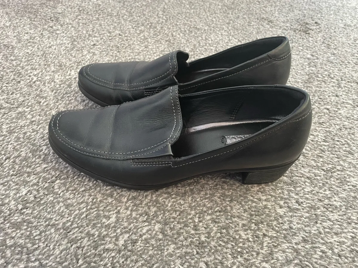 Ecco black leather shoes - Image 1