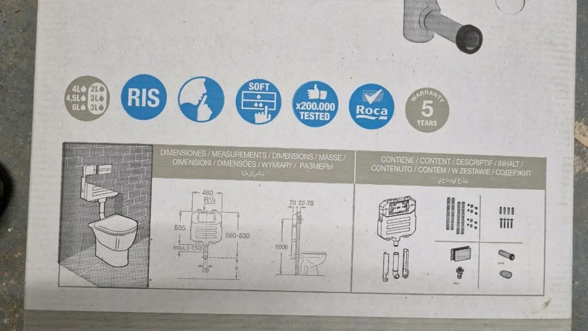 Roca Frame In-Wall Basic Compact Tank - Image 4