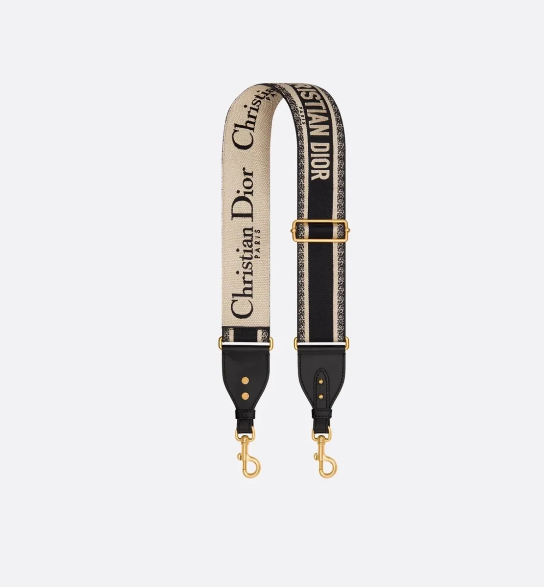 Christian Dior Canvas and Leather Bag Strap - Image 1