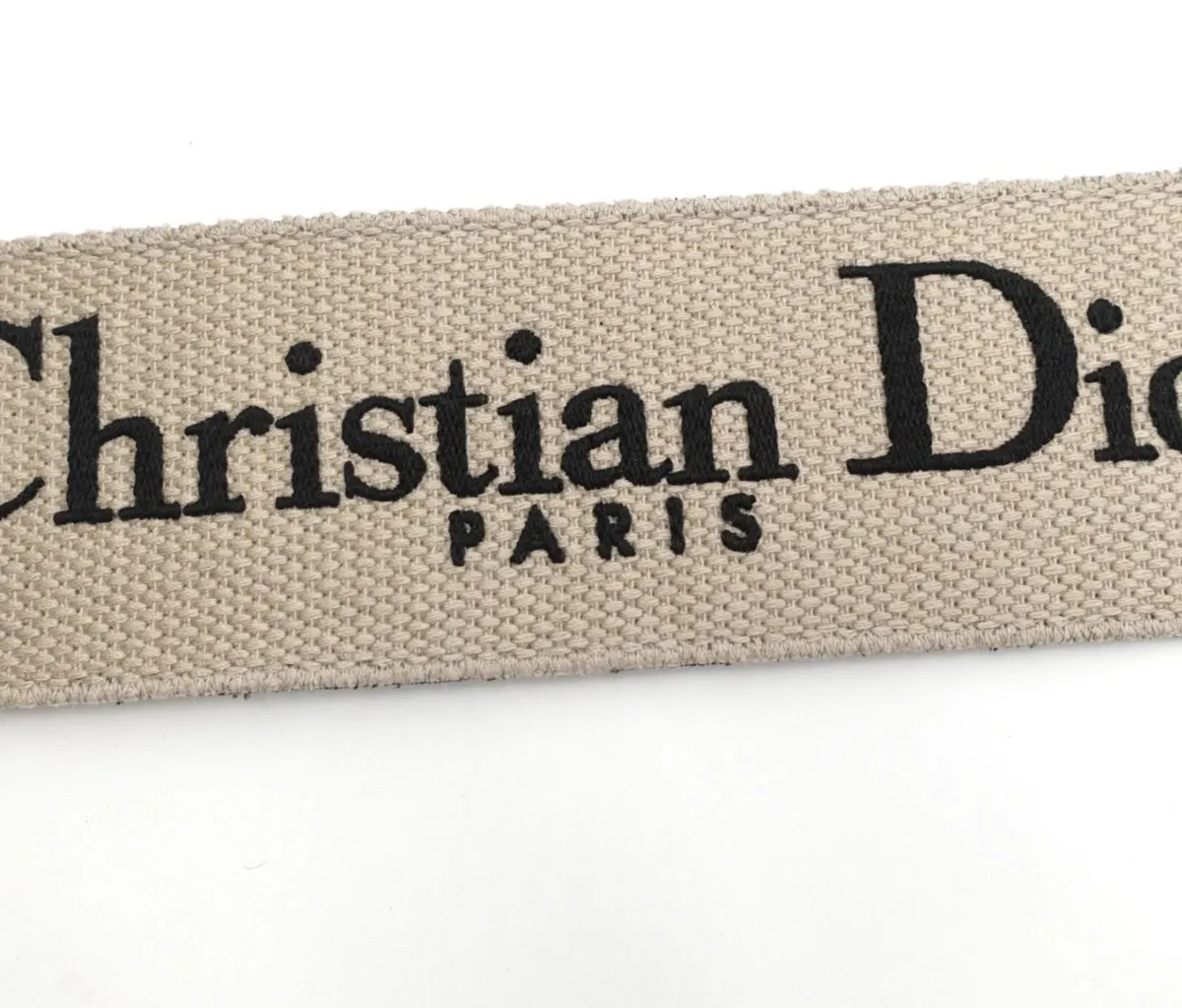 Christian Dior Canvas and Leather Bag Strap - Image 4