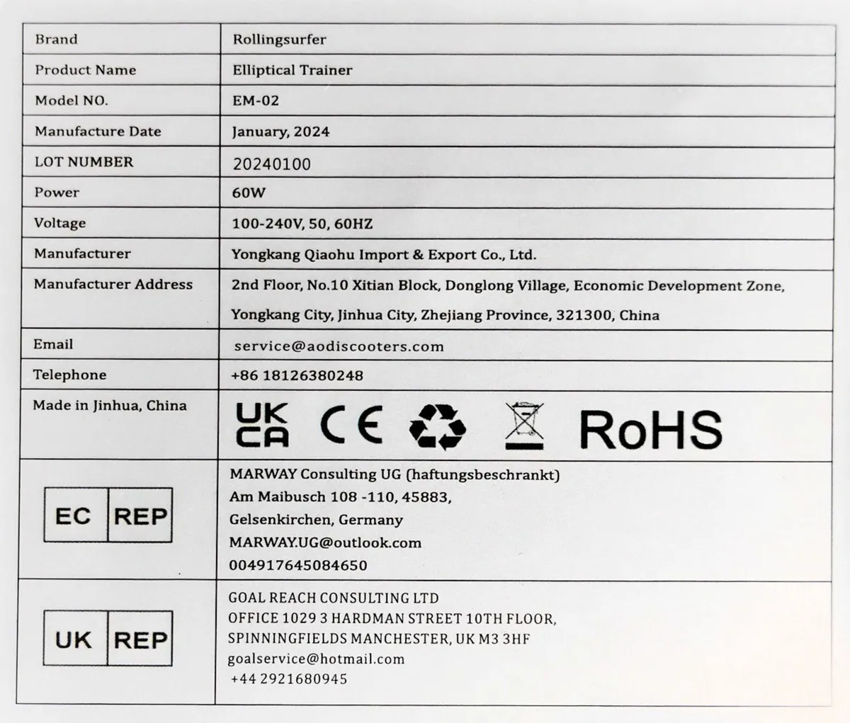 RollingSurfer Electrical Elliptical Machine - Image 4