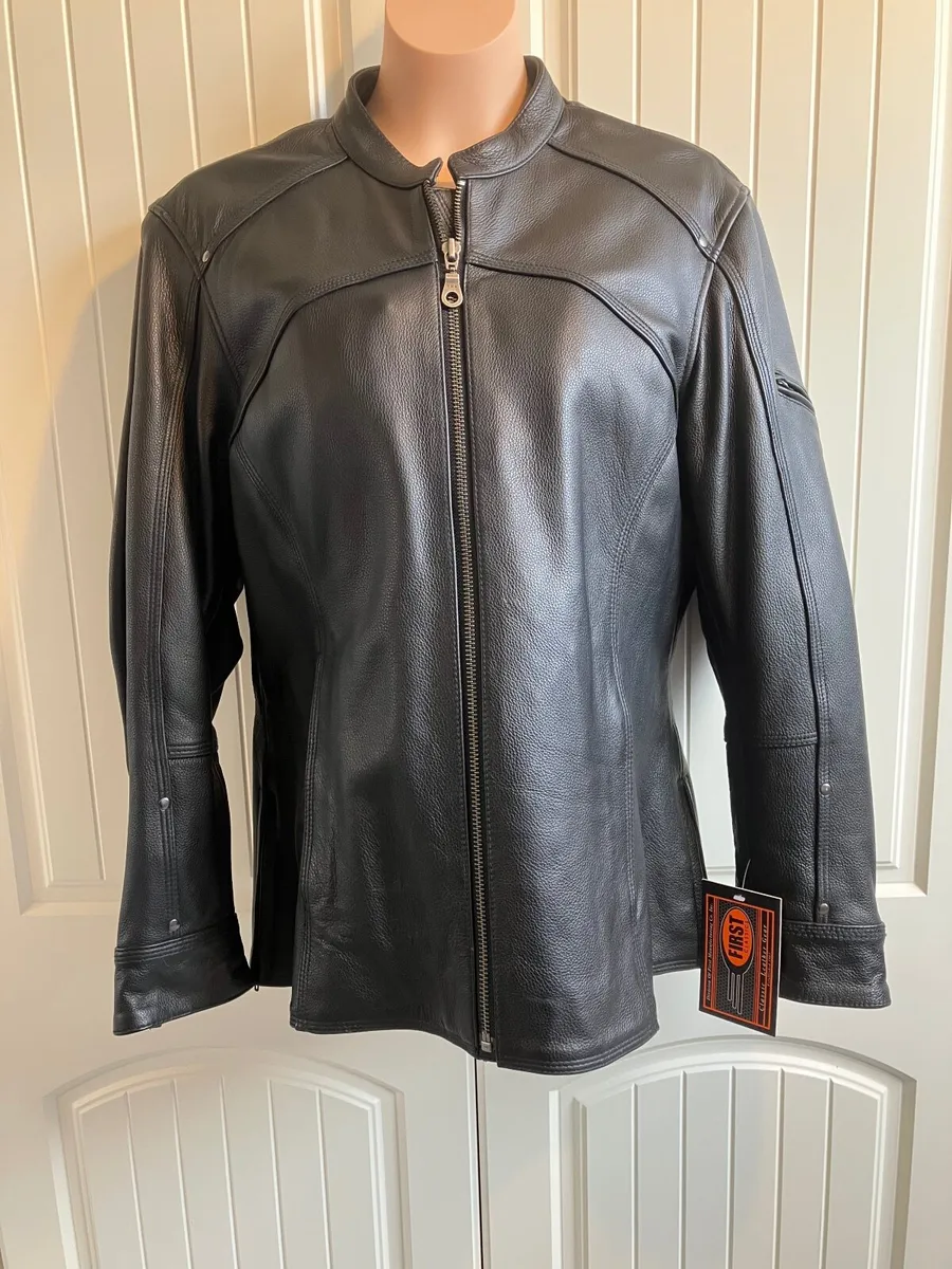 Fabulous Black Leather Motorbike Jacket - €145 - Image 1