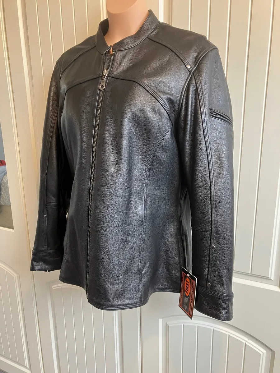 Fabulous Black Leather Motorbike Jacket - €145 - Image 3