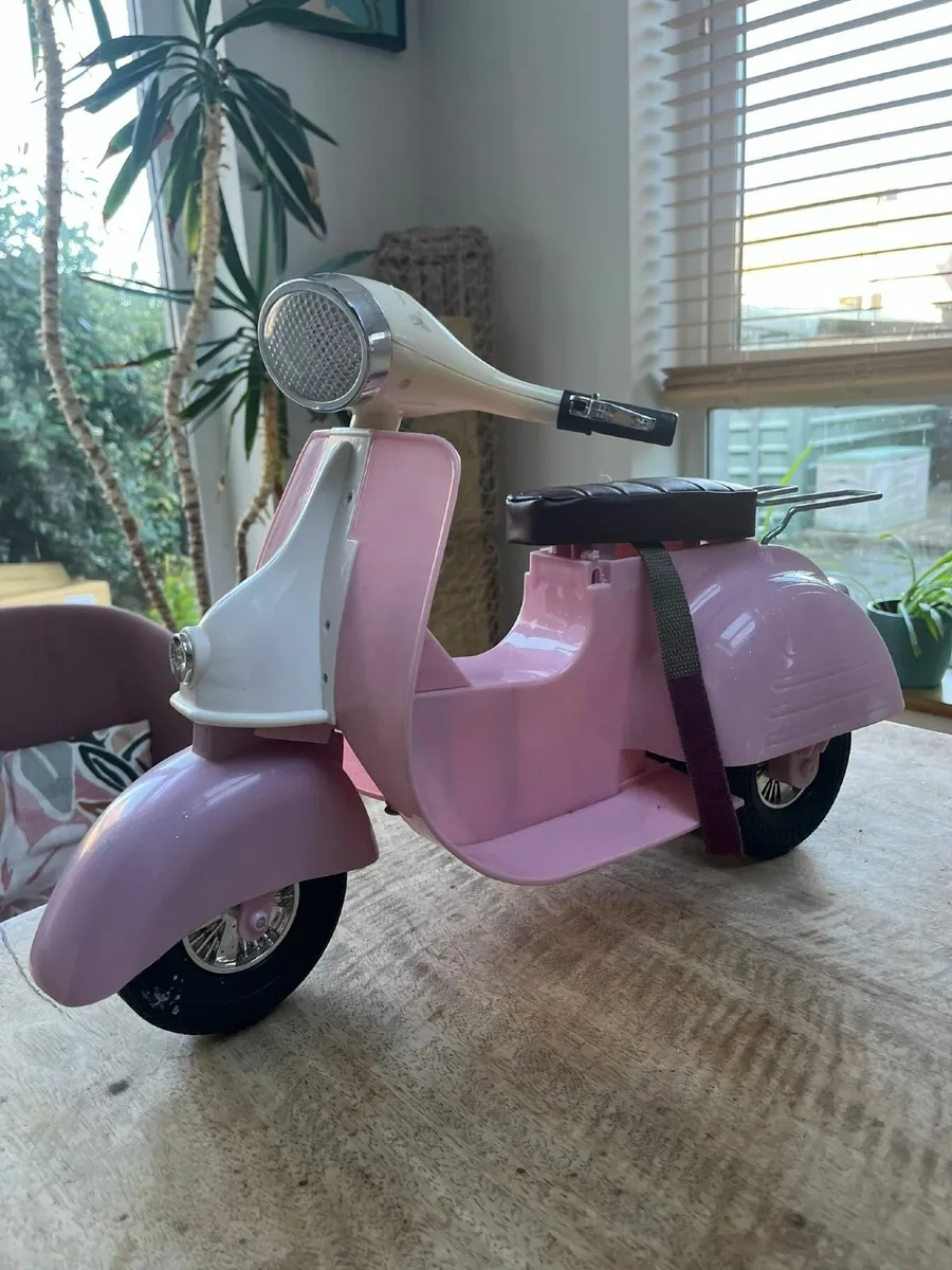 Our Generation doll's scooter and helmet - Image 1
