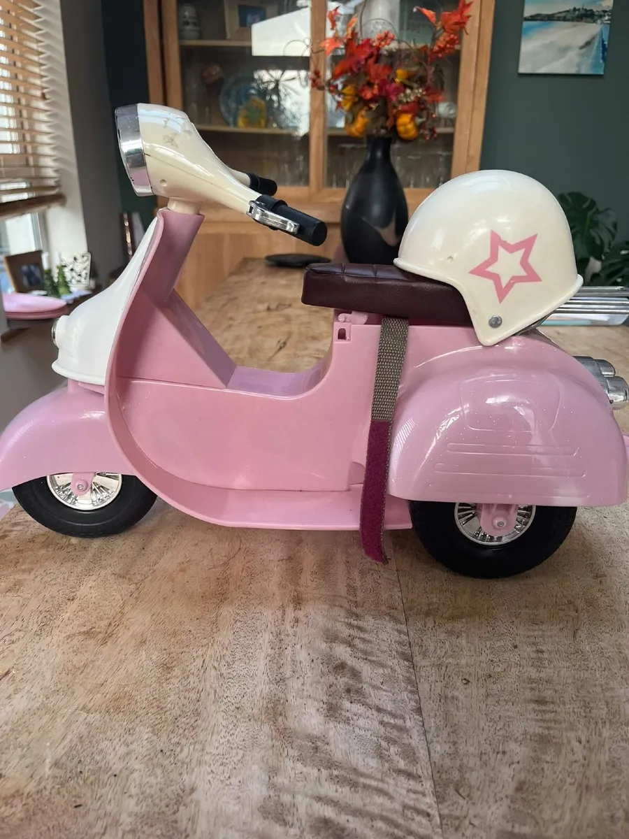 Our Generation doll's scooter and helmet - Image 3