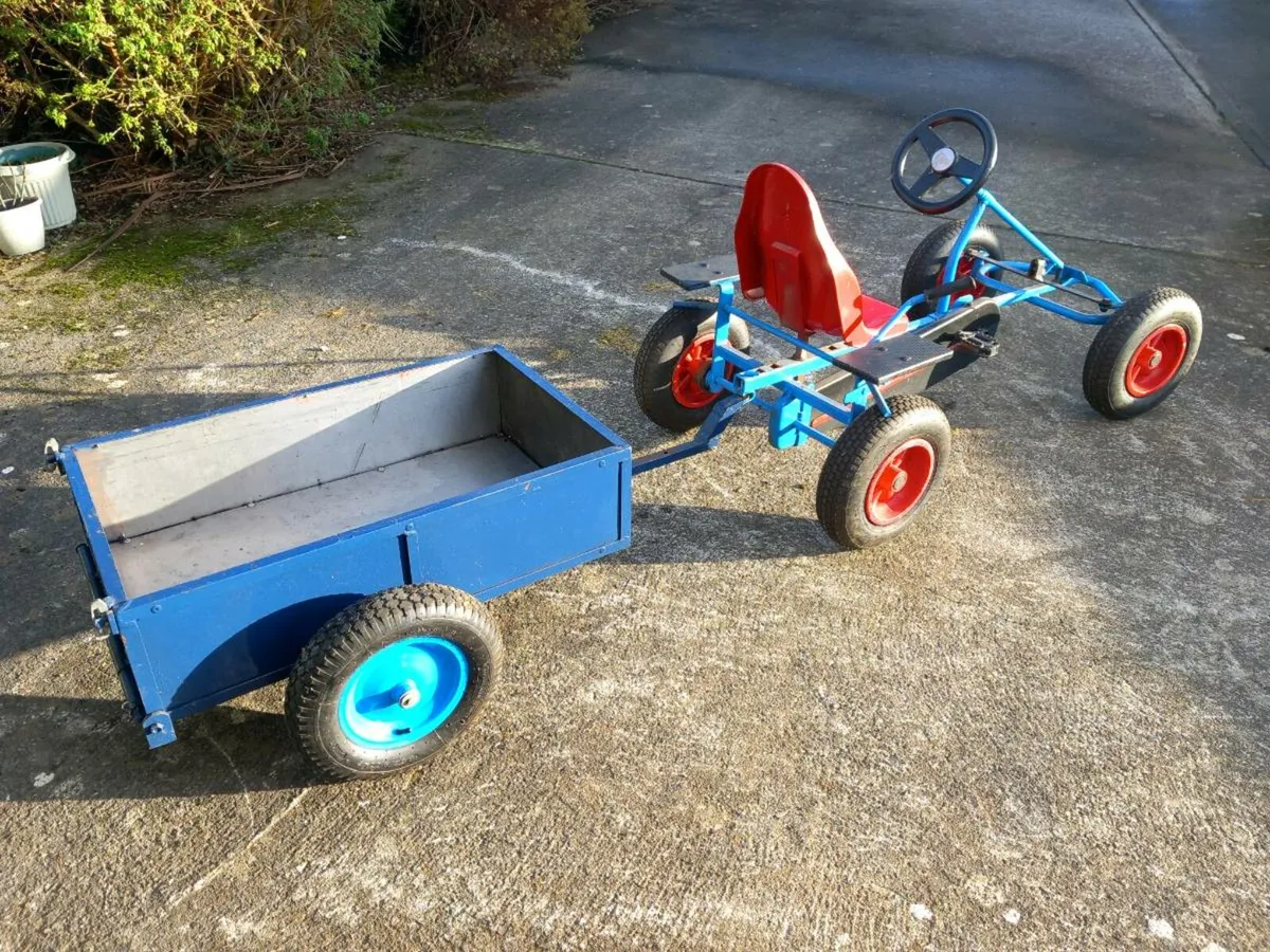 Berg Go Cart and Steel Trailer - Image 1