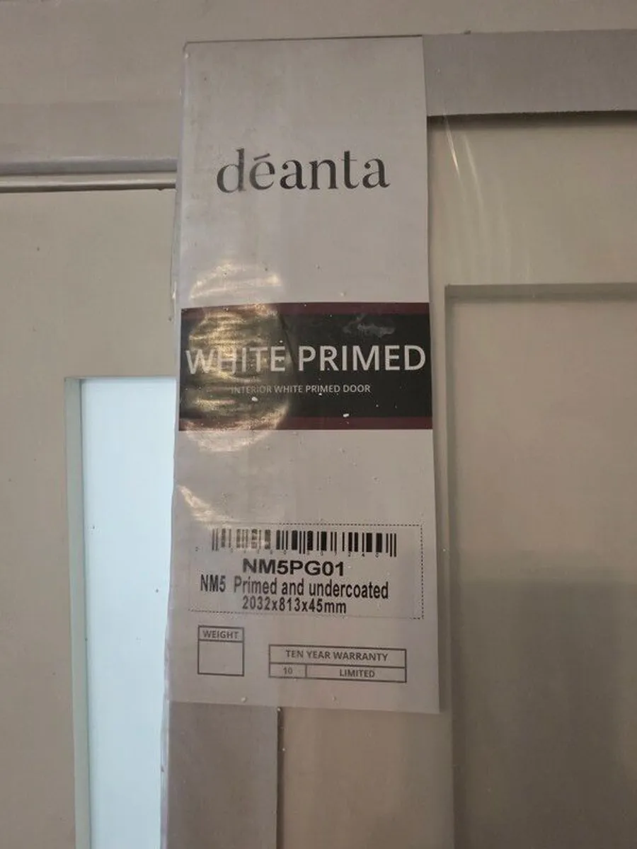 Deanta NM5 White Primed Door - Image 2