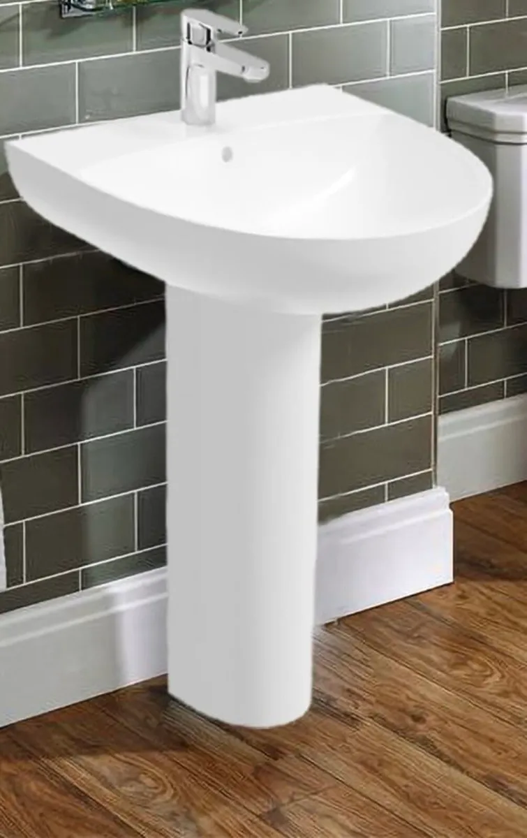 Wash hand basin and Pedestal - Image 2