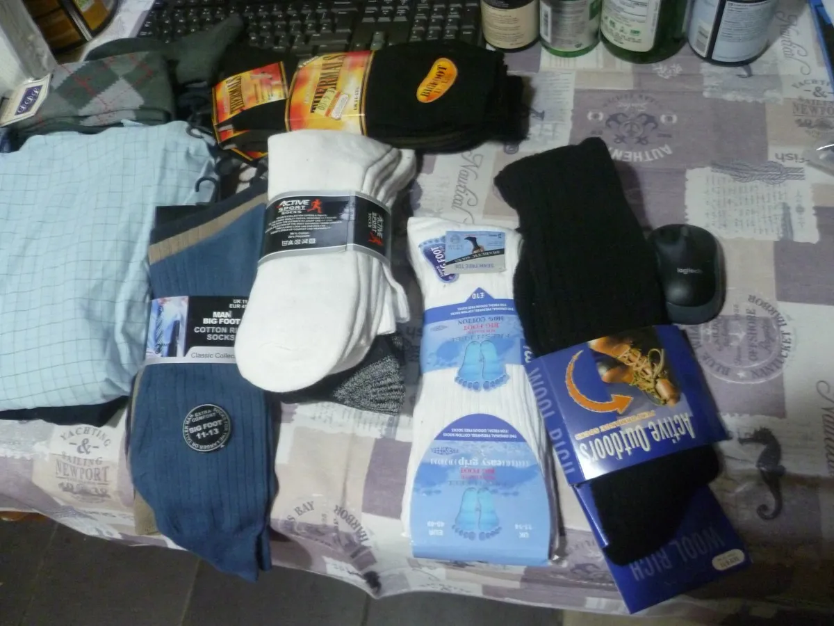 Large size jeans, shirts, socks ect. New & used - Image 3