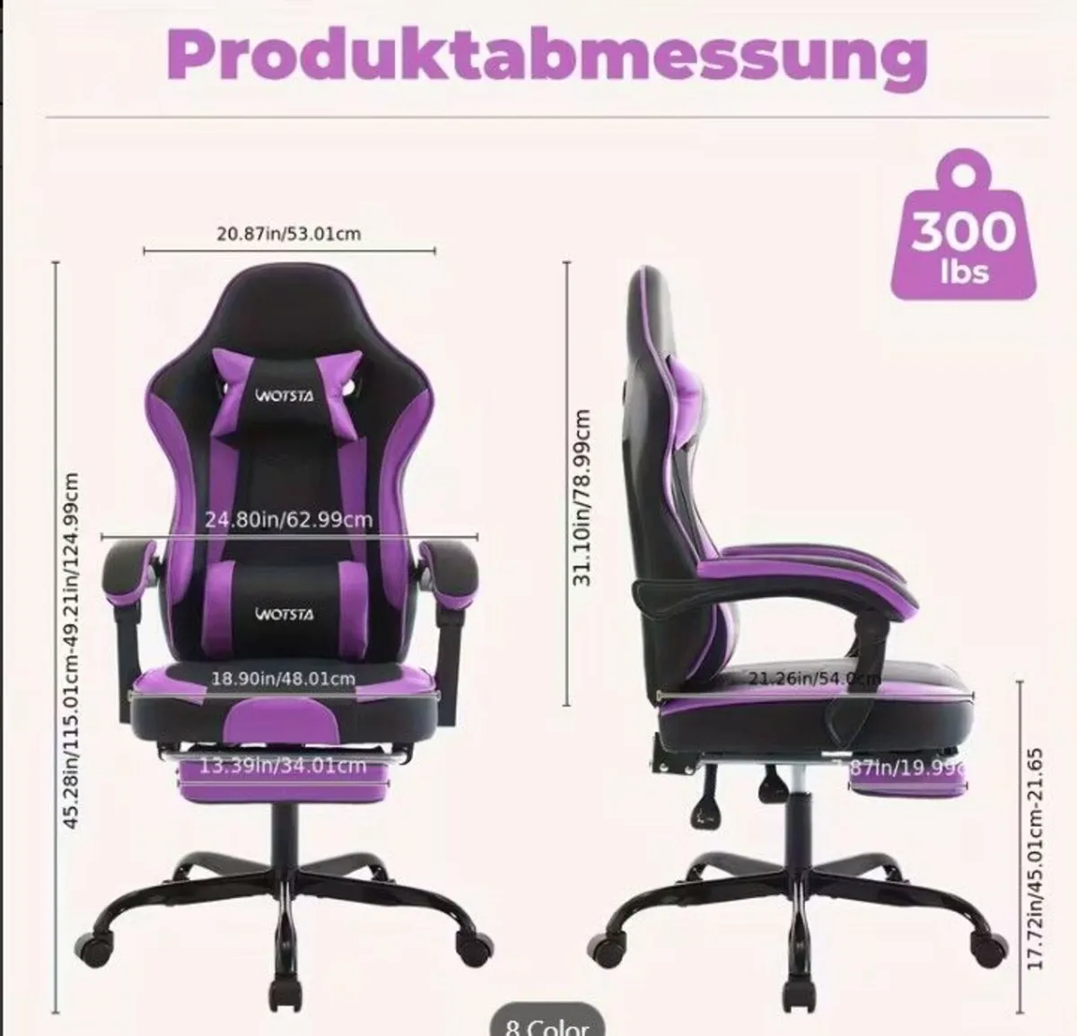 Gaming Chair with footrest - Image 2