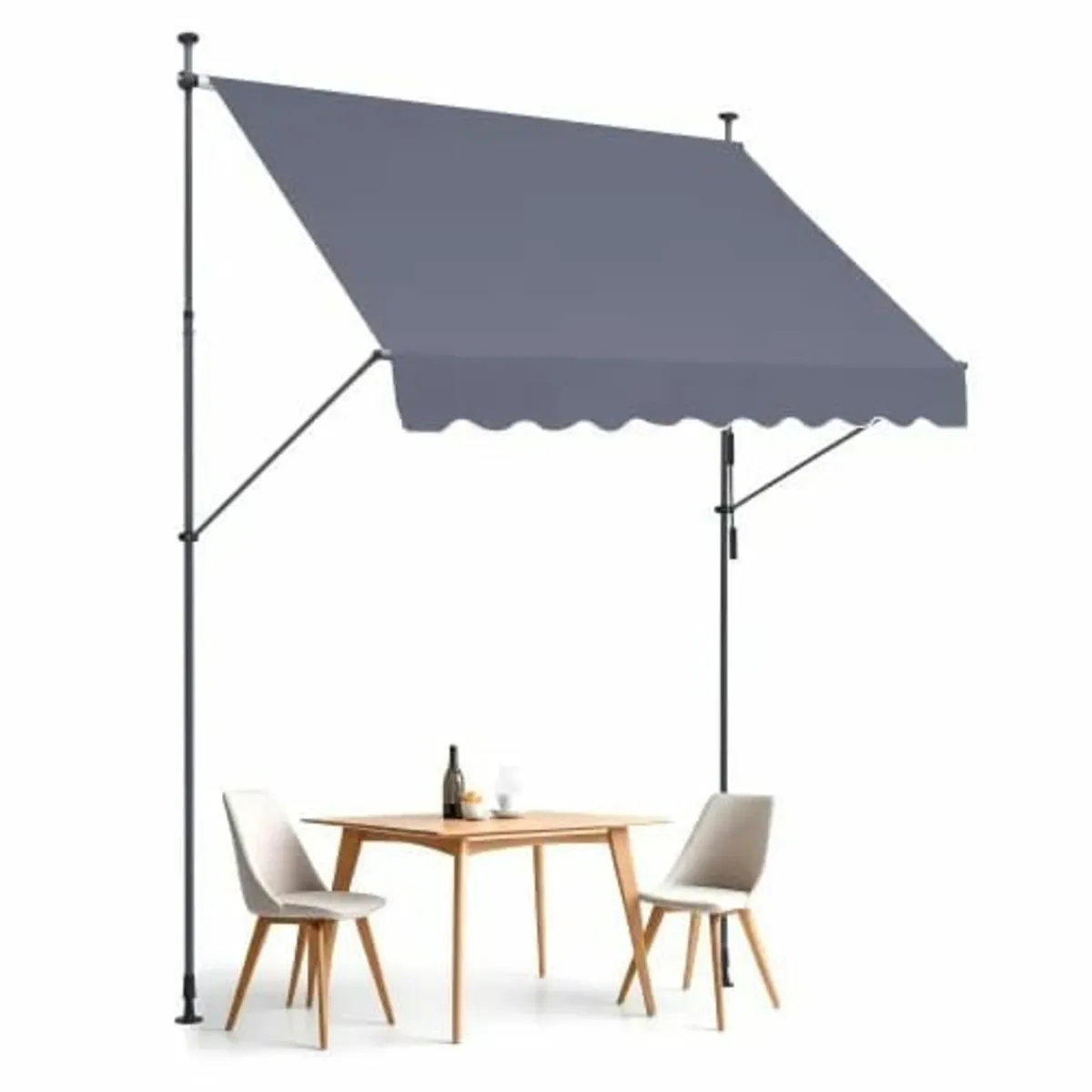 98x47" Patio Awning Retractable Awning Sunshade Sh - Image 1