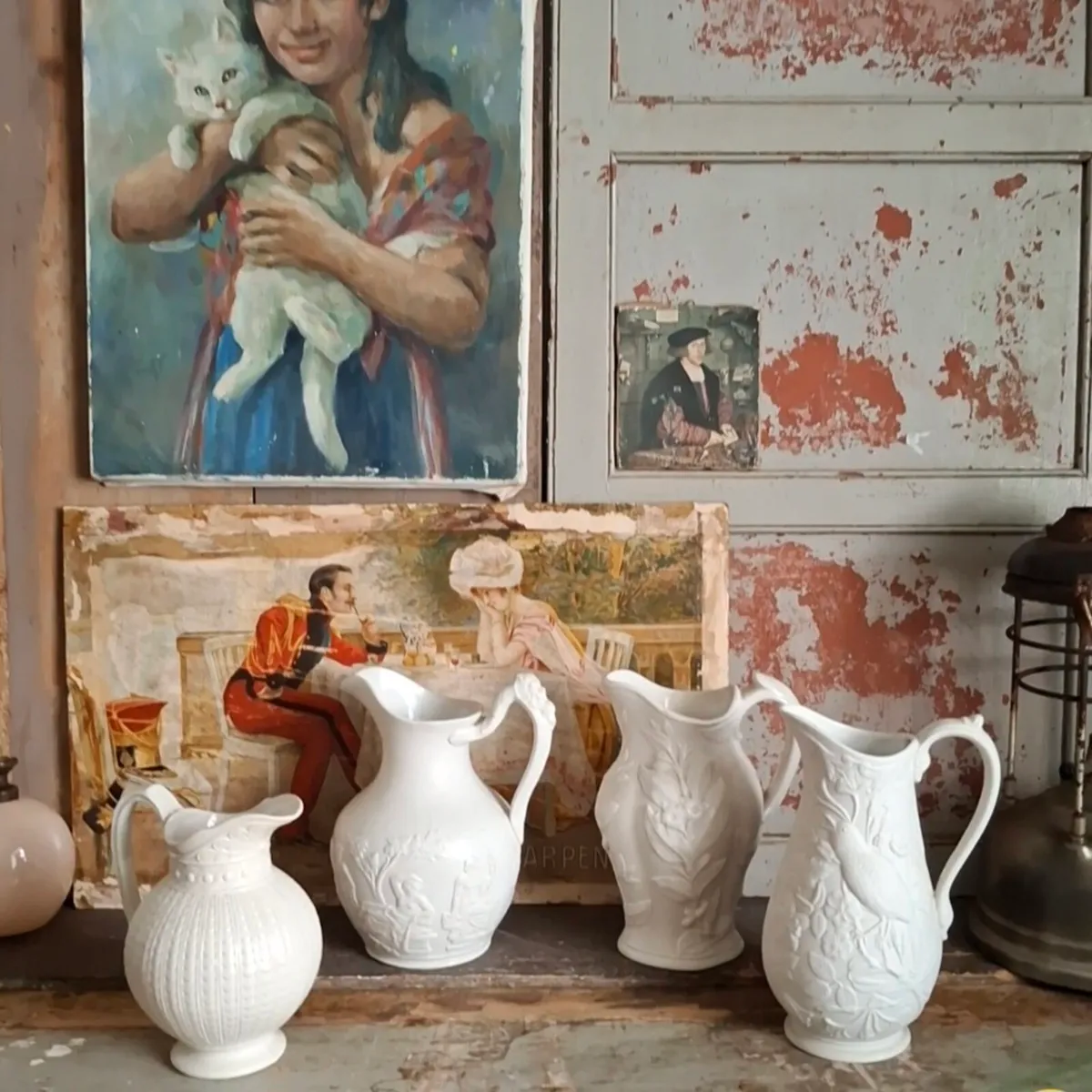 Selection of Parian Ware Jugs - Image 1