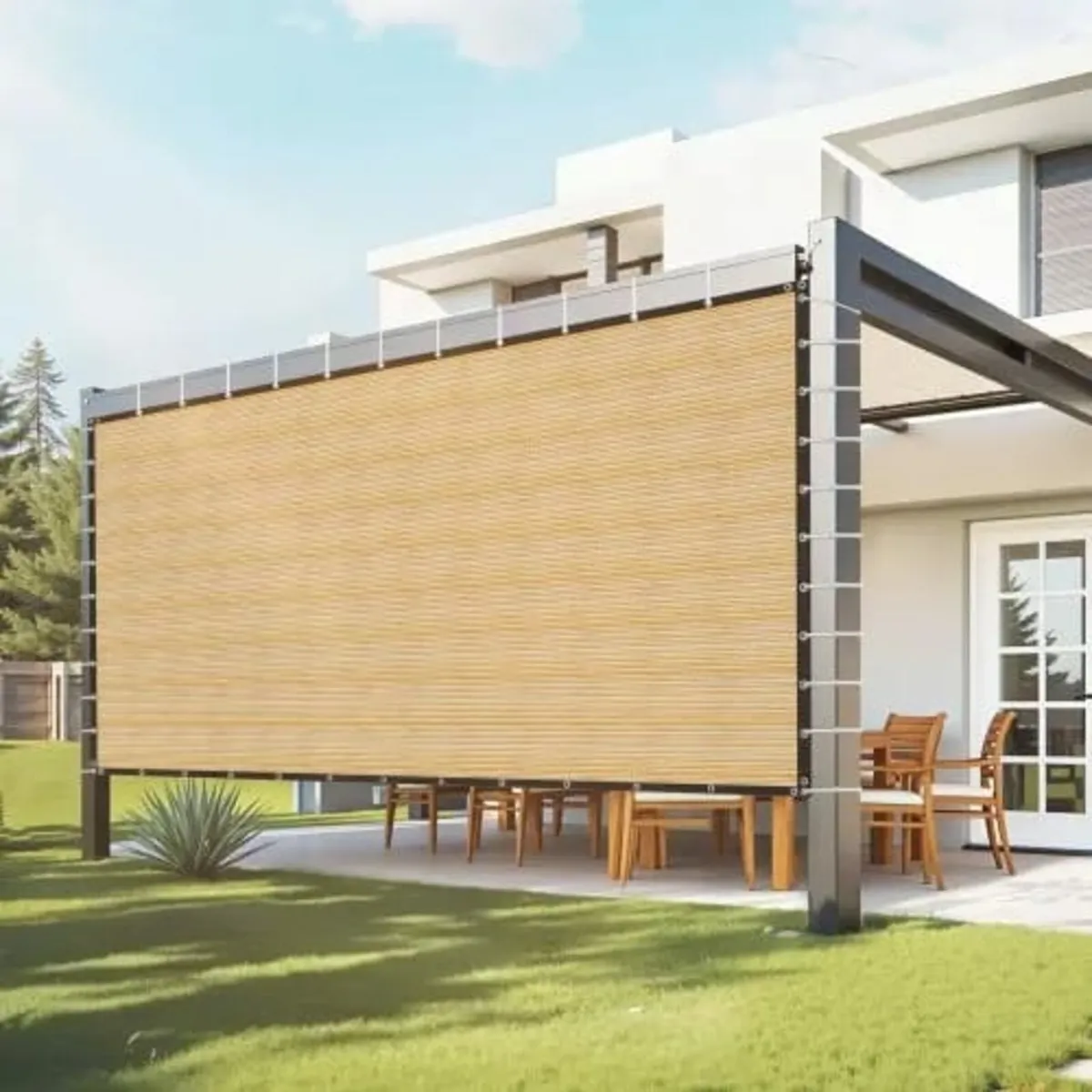 90% Sun Shade Cloth Privacy Screen 12 x 20 ft for - Image 1