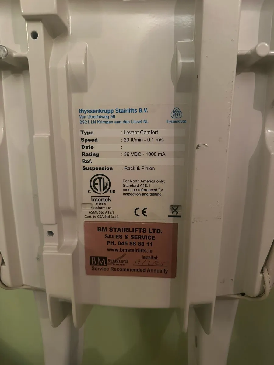 Thyssenkrupp Levant Comfort Stairlift - Image 3