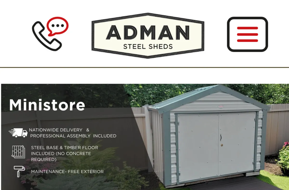 Adman ministore garden shed - Image 2
