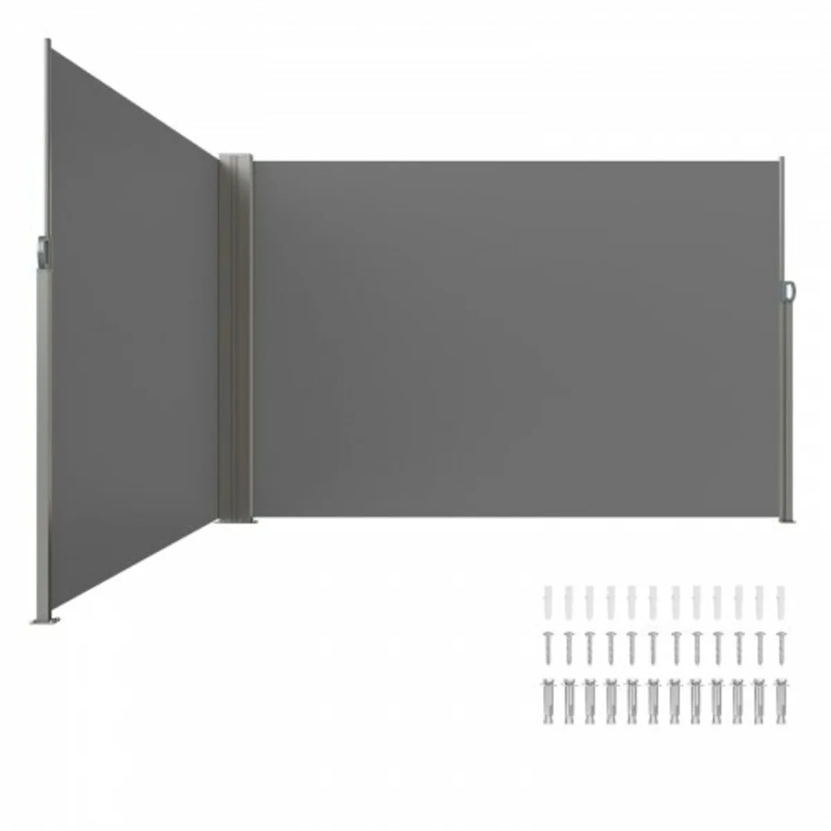 Retractable Side Awning, 79''x 236'' Outdoor Priva - Image 1