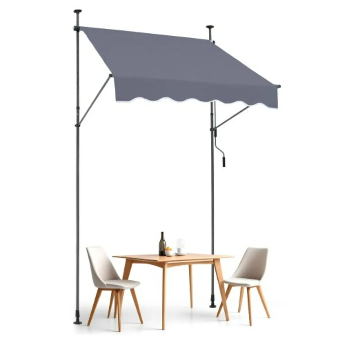 59x47" Patio Awning Retractable Awning Sunshade Sh - Image 1