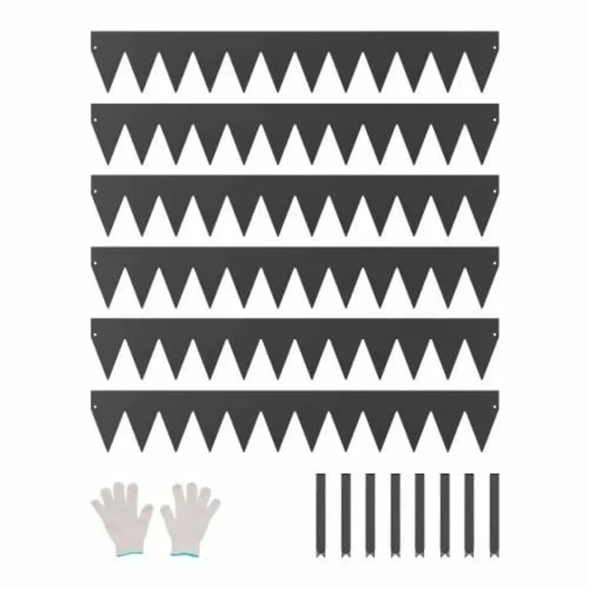 Steel Landscape Edging 6 Packs 40 x 6in Rust-Resis - Image 1