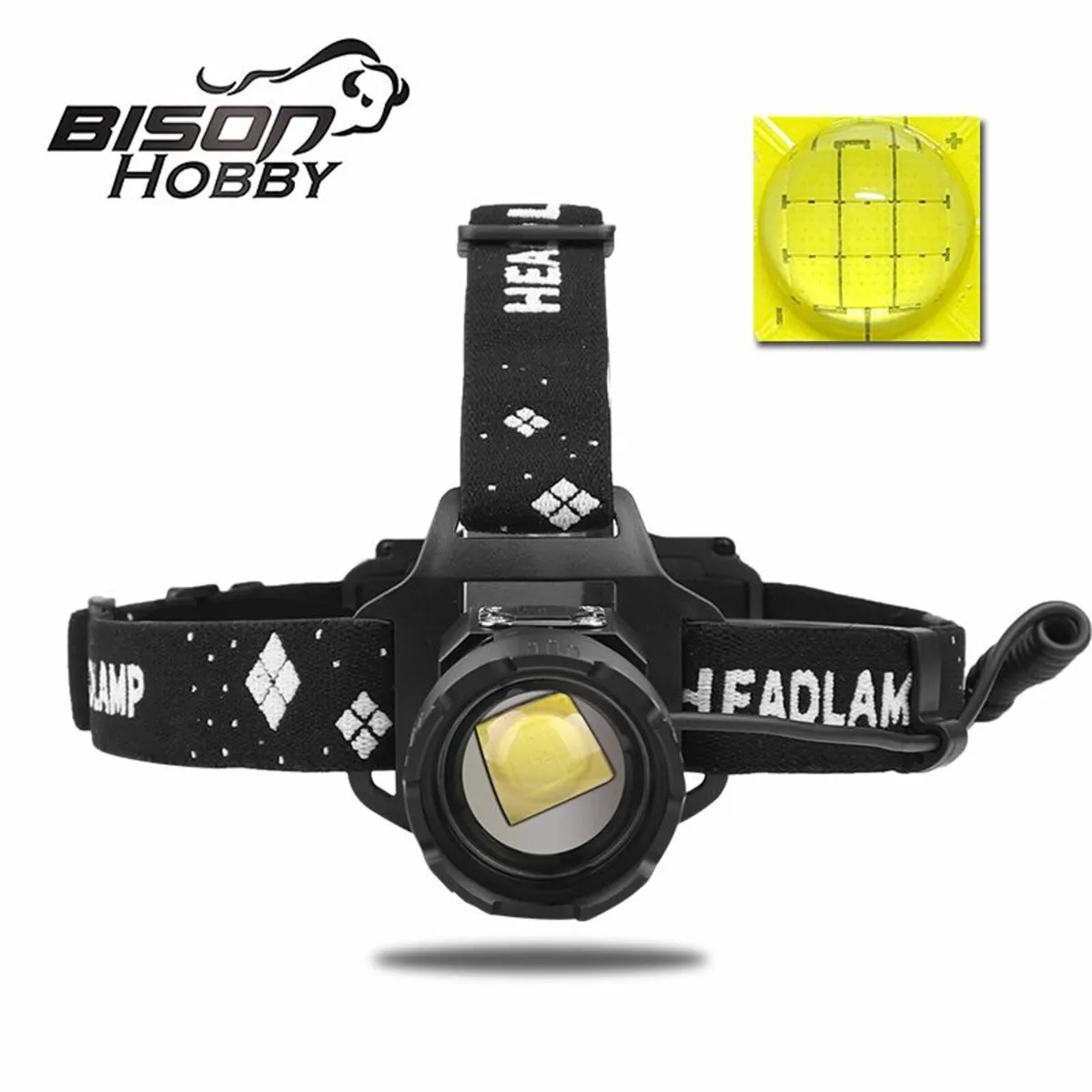 Headlamp flashlight 30W Rechargeable - Image 1