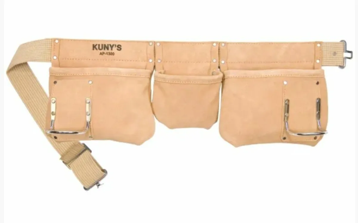 KUNYS AP-1300 Toolbelt 5 Pocket Suede Leather