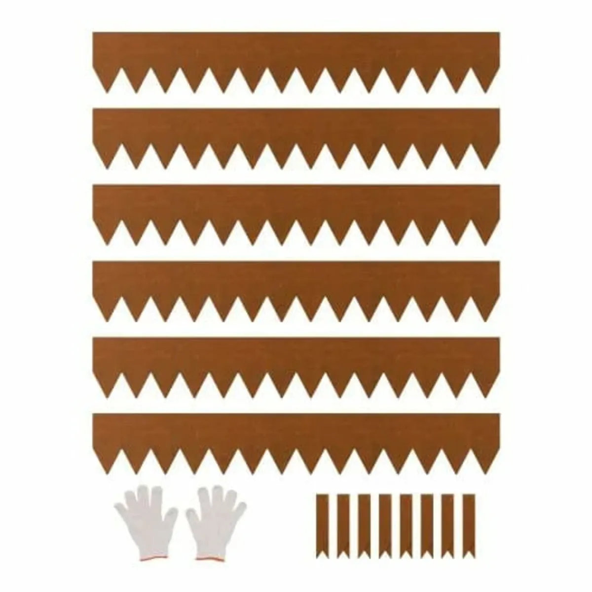 Steel Landscape Edging 6 Packs 40 x 6in Weather-Re - Image 1