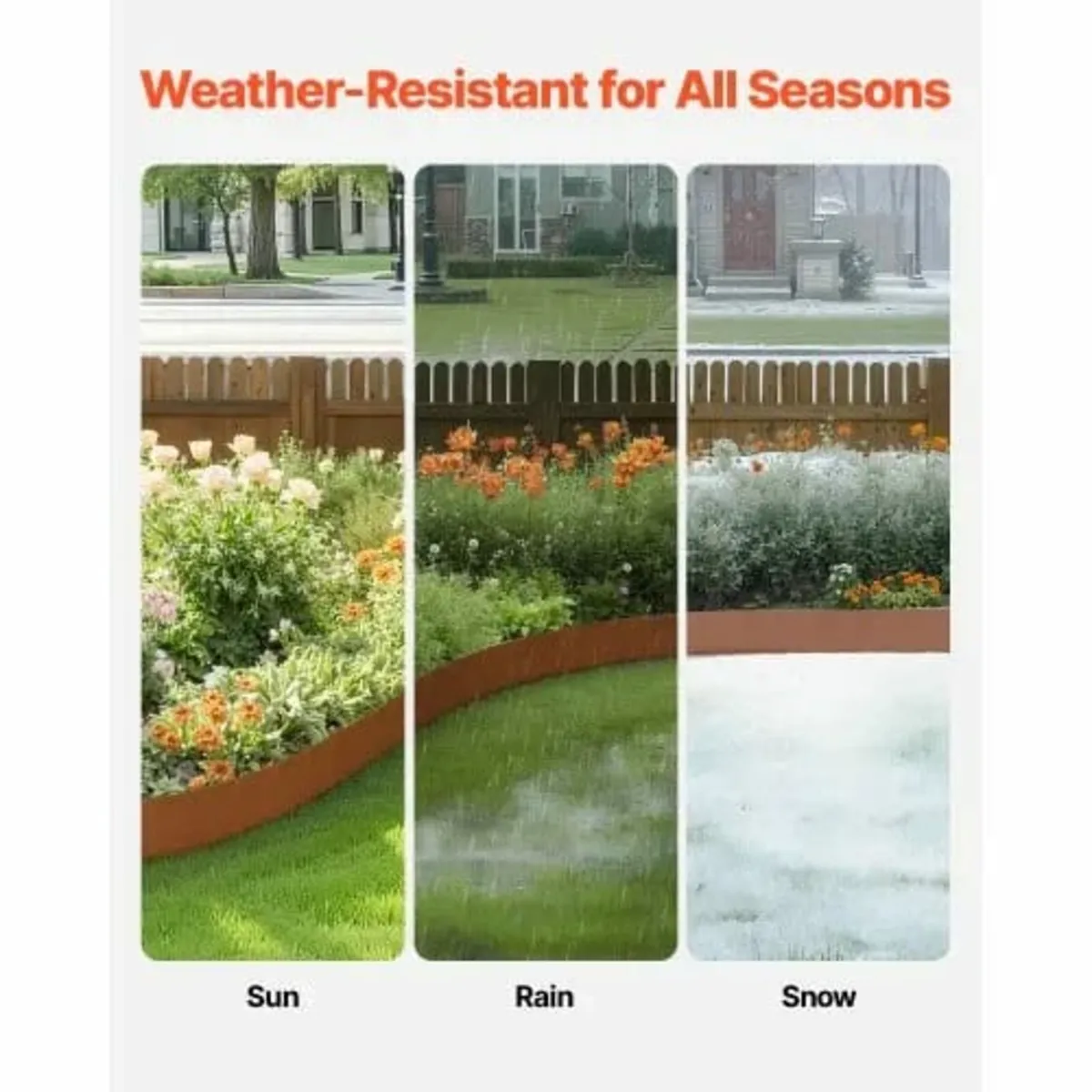 Weather-Resistant Steel Landscape Edging 6 Packs 4 - Image 4