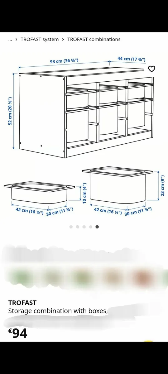 TROFAST Storage Units / Toy Storage Solid Pine - Image 2