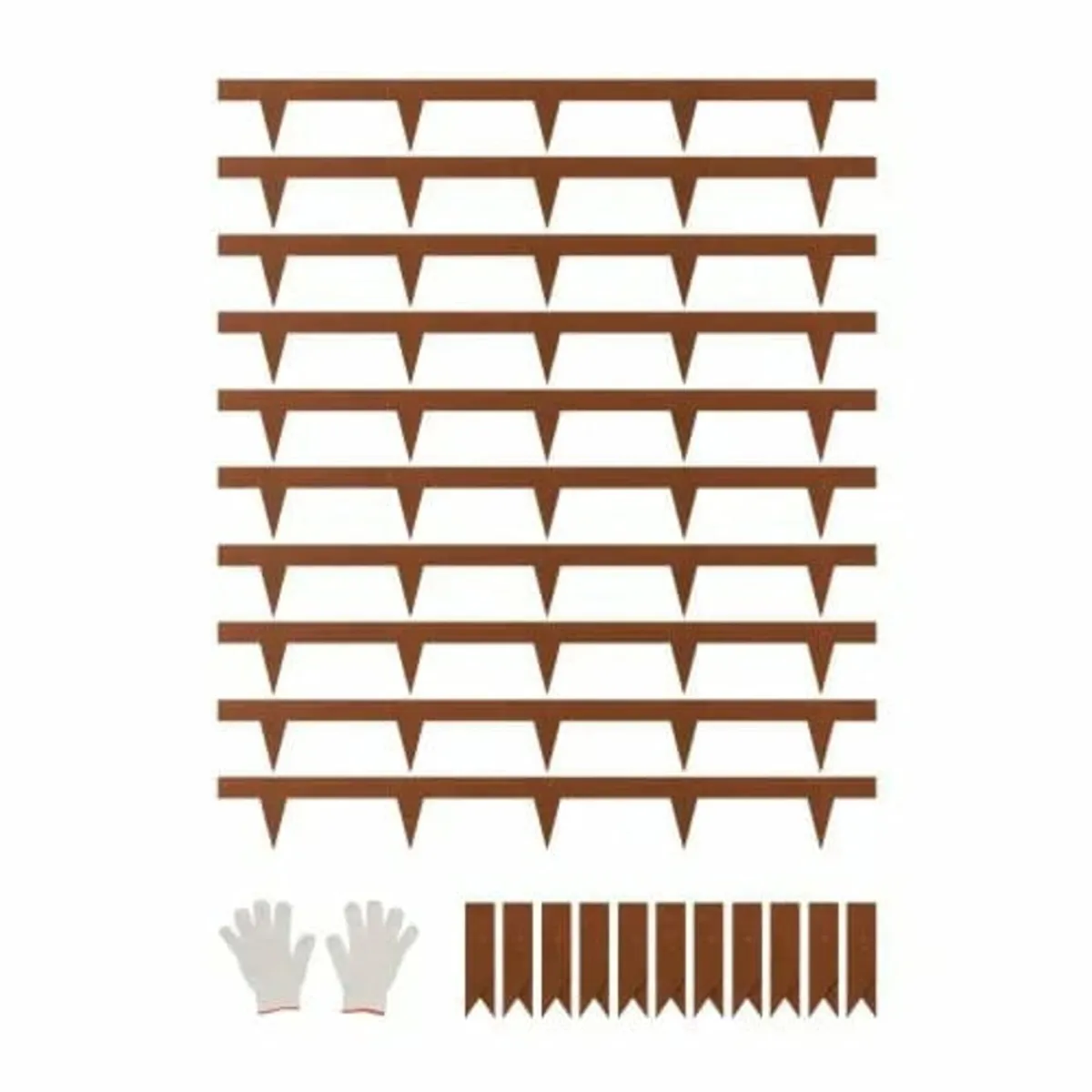 Steel Landscape Edging 10 Packs 40 x 4.5in Weather - Image 1