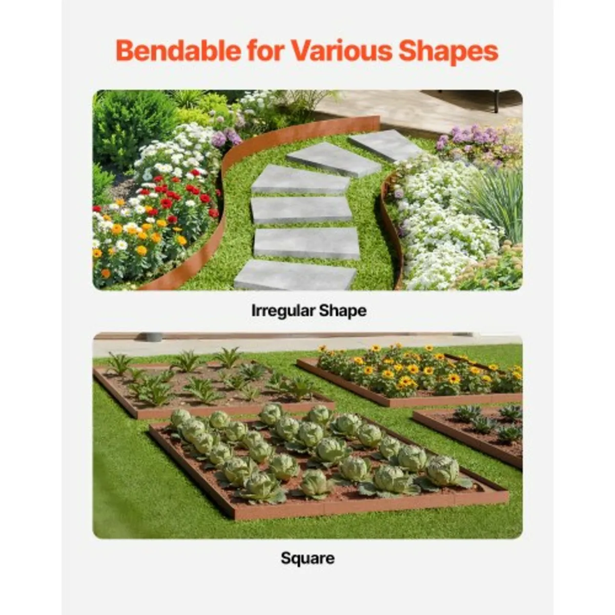 Steel Landscape Edging 10 Packs 40 x 4.5in Weather - Image 3