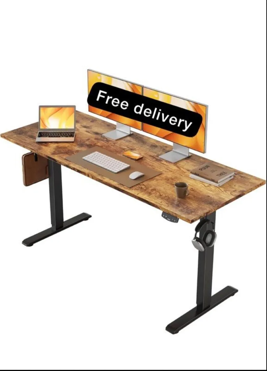 Electric Standing Desk, 140 x 60 cm Height Adjusta