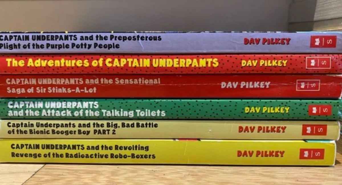 6 Captain Underpants Books