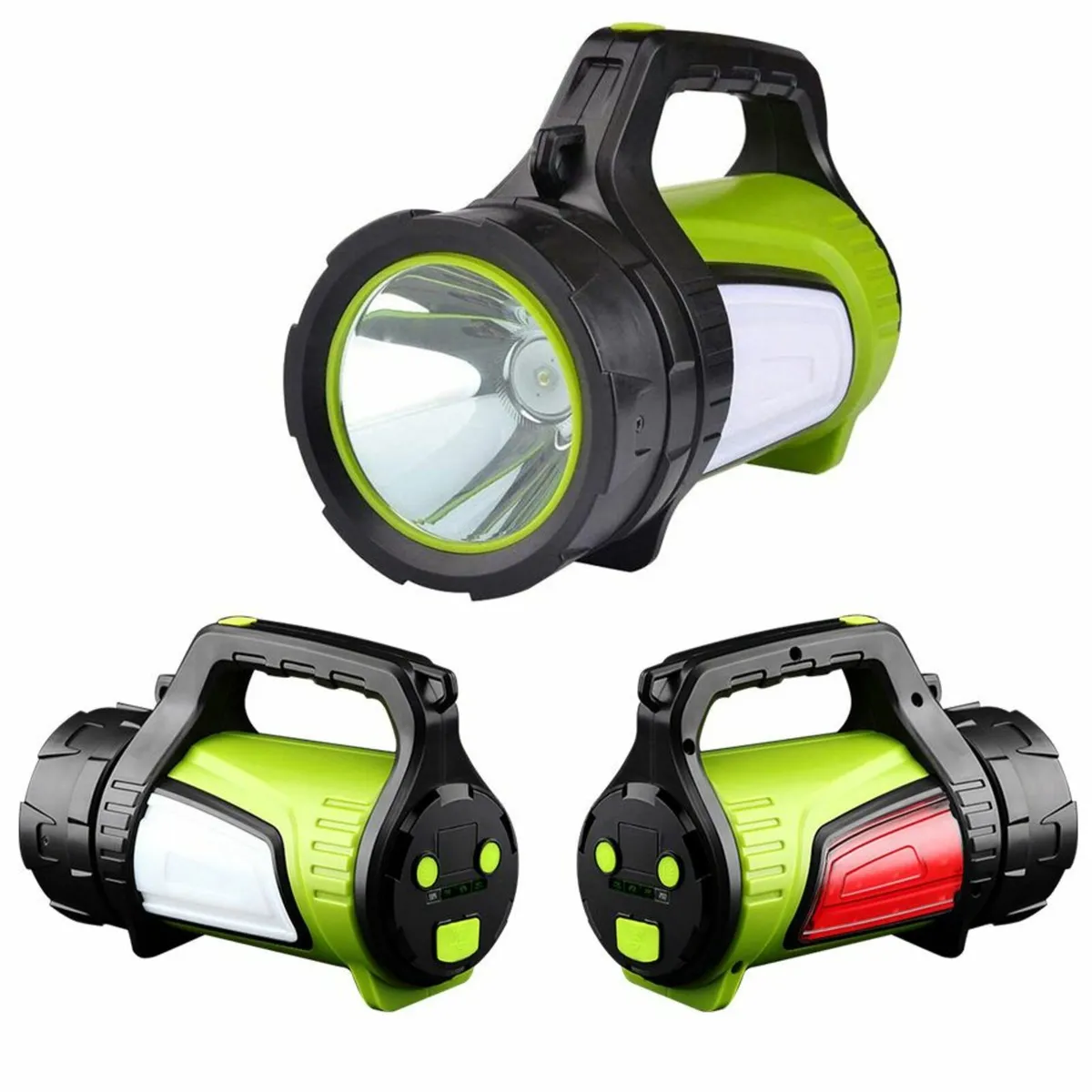Rechargeable Torch LED flashlight with handle - Image 3