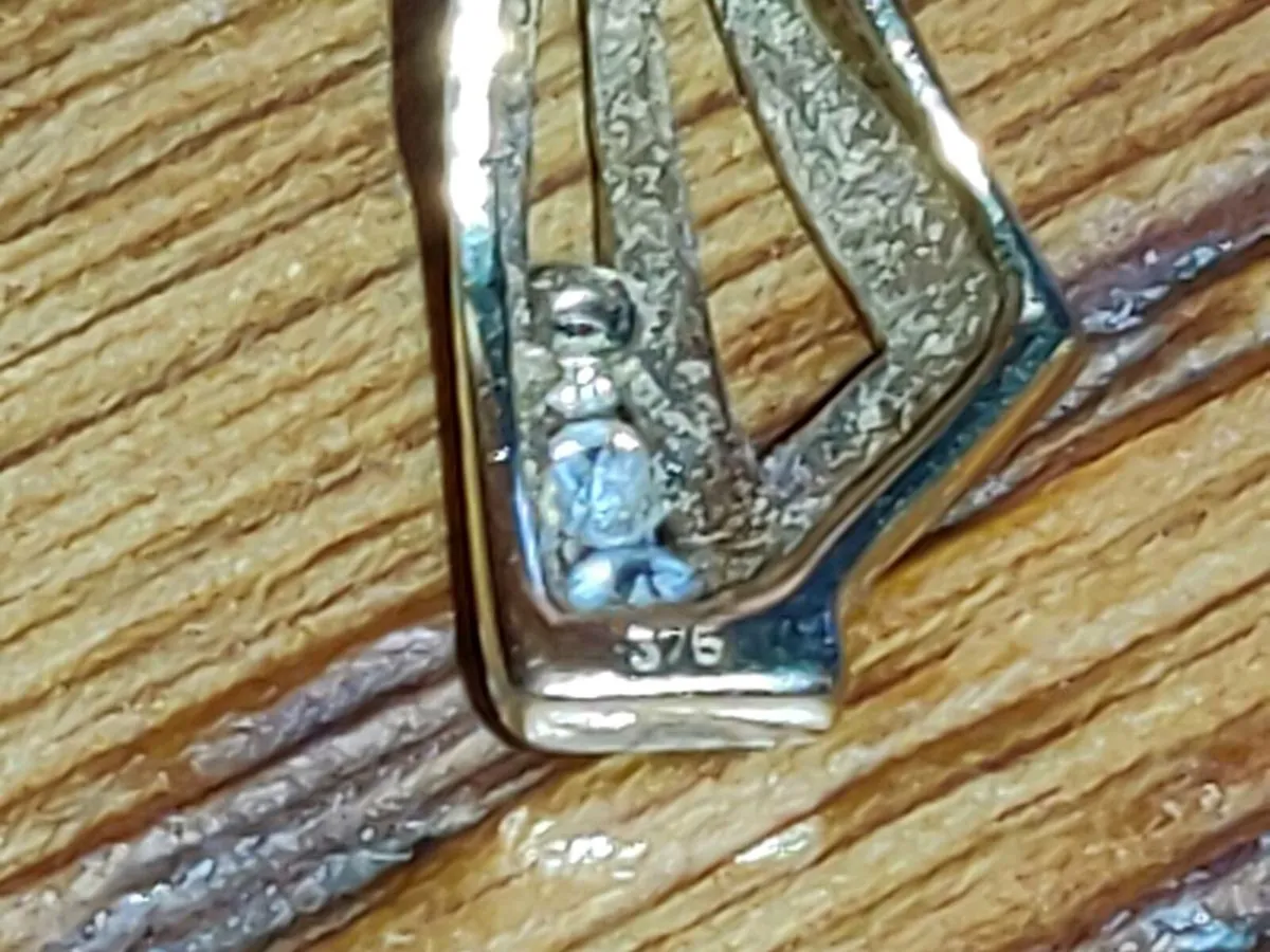 TWO TONE DIAMOND, 9CT White & Yellow Gold Necklace - Image 4