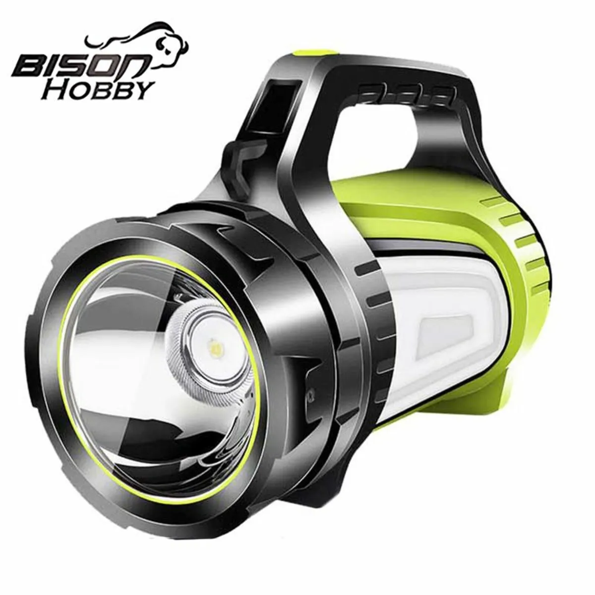 Rechargeable Torch LED flashlight with handle - Image 1
