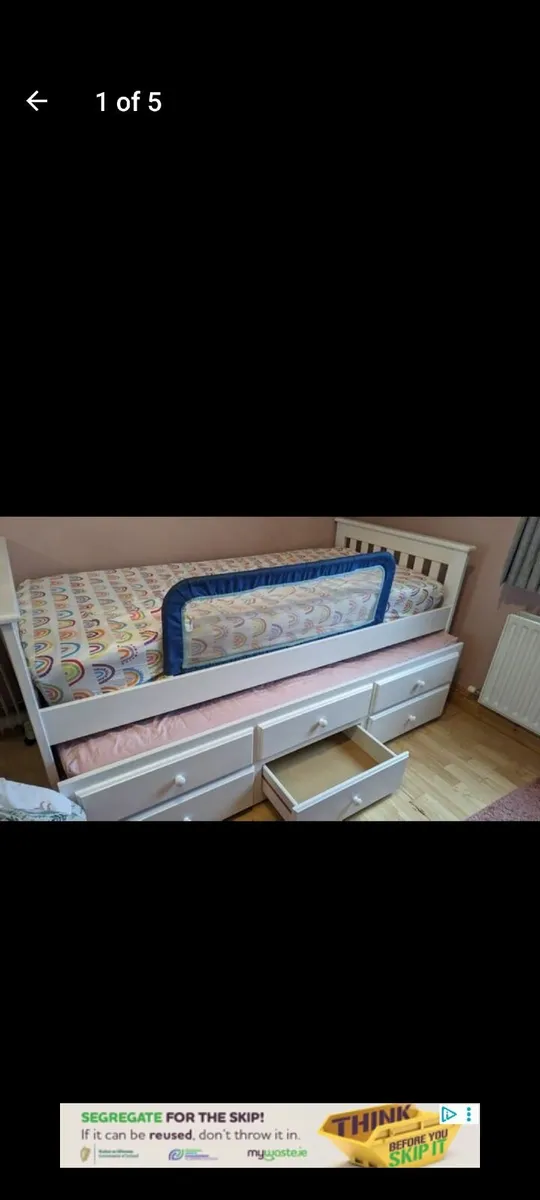 2 single beds (guest bed) with drawers - Image 4