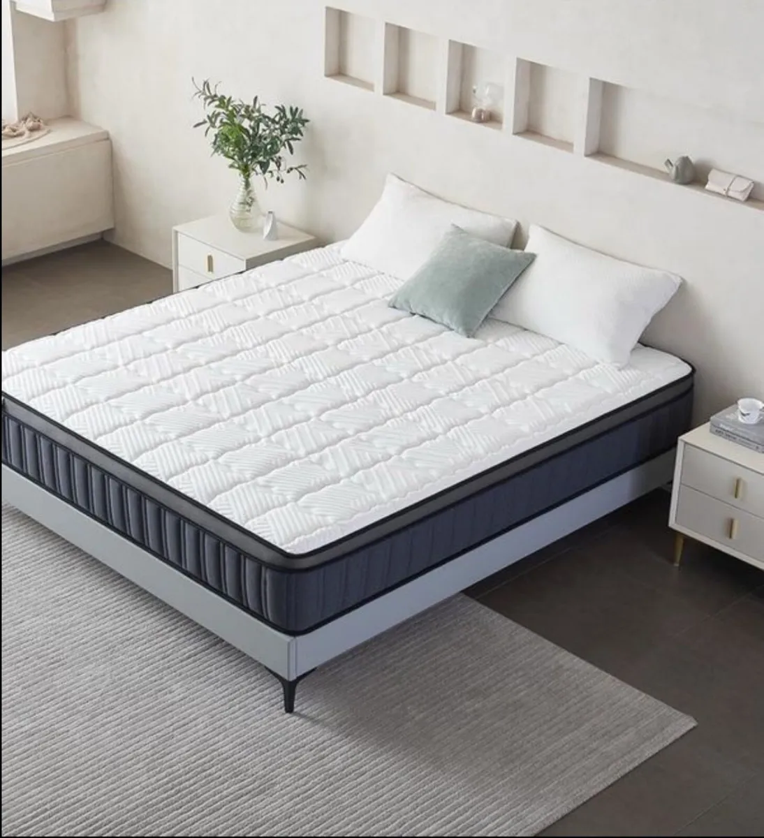 King Size Mattress 5FT, 10.2 Inch Memory Foam Pock