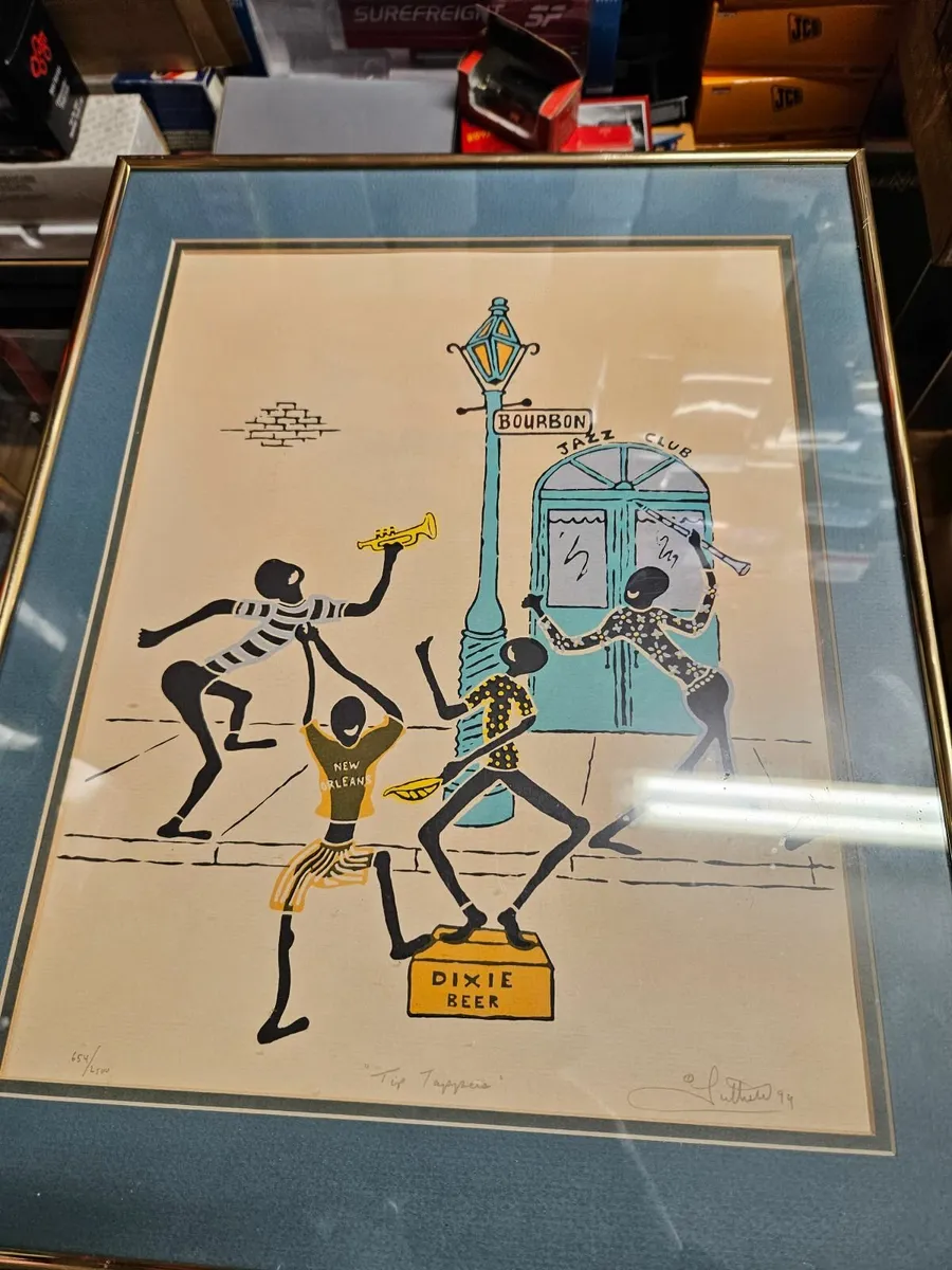 Vintage George Luttrell Tip Tappers Lithograph - Image 4