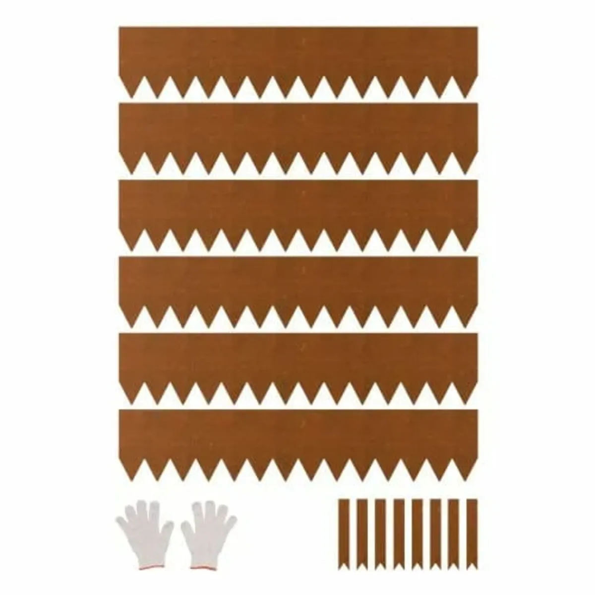 Steel Landscape Edging 6 Packs 40 x 8in Weather-Re - Image 1