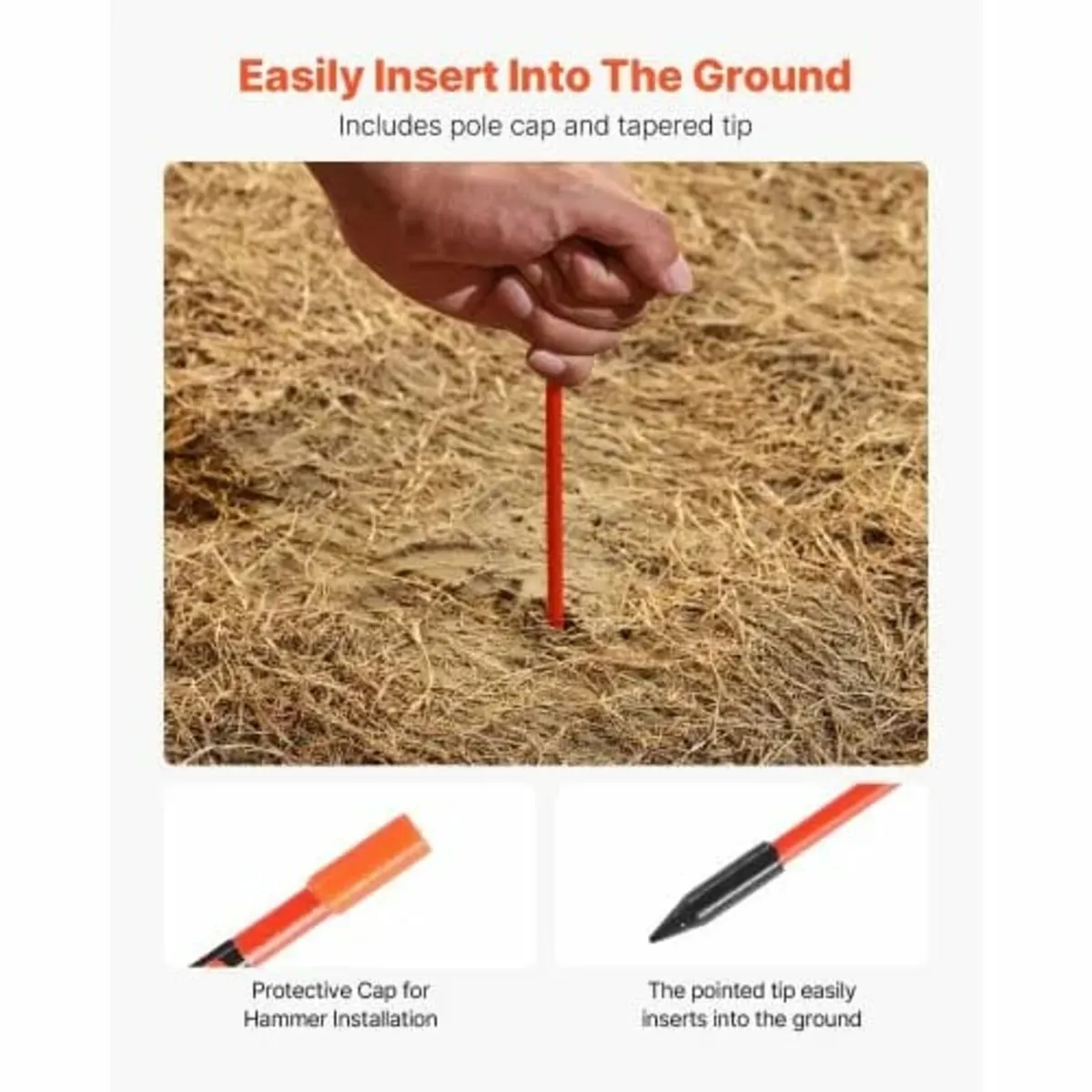 50Pcs Reflective Driveway Markers 5/16" Dia 60 in - Image 4