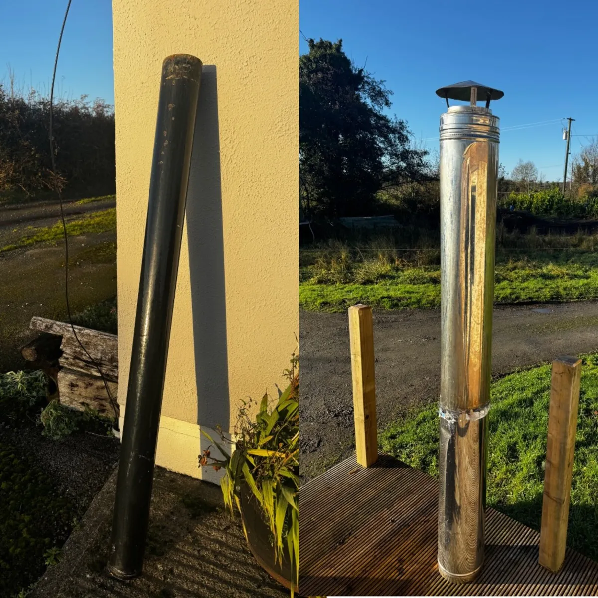 Double wall flue and black enamel flue - Image 1