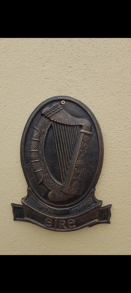 Eire harp cast iron  sign