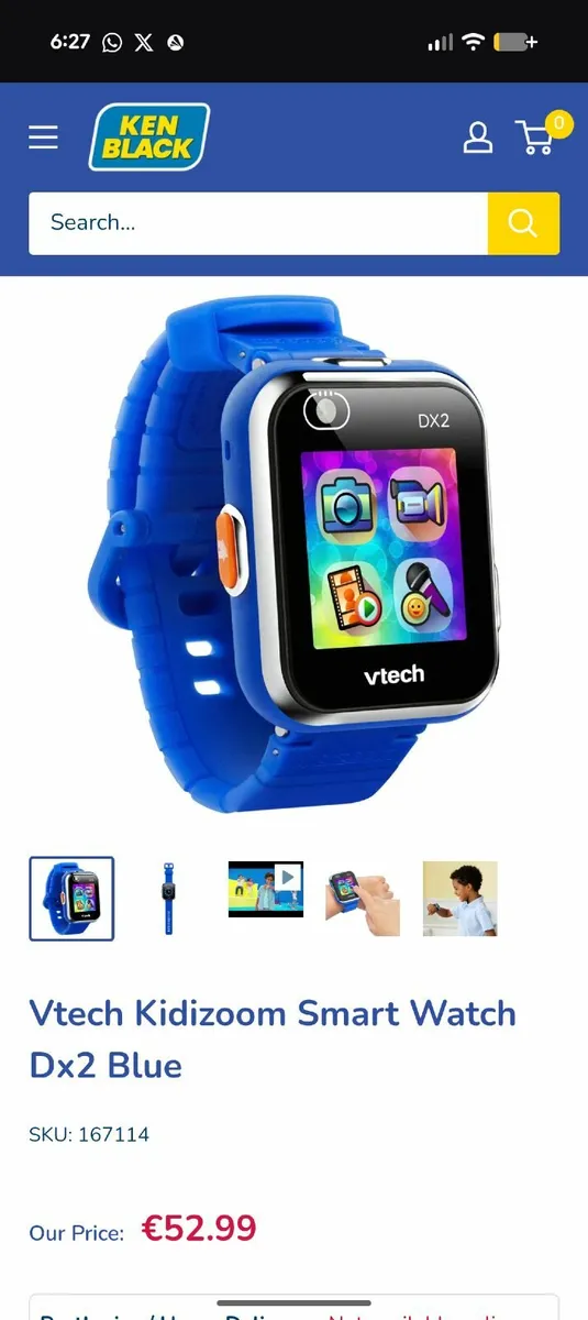 Vtech Kidizoom Smart Watch Dx2 BlueVtech Kidizoom - Image 1