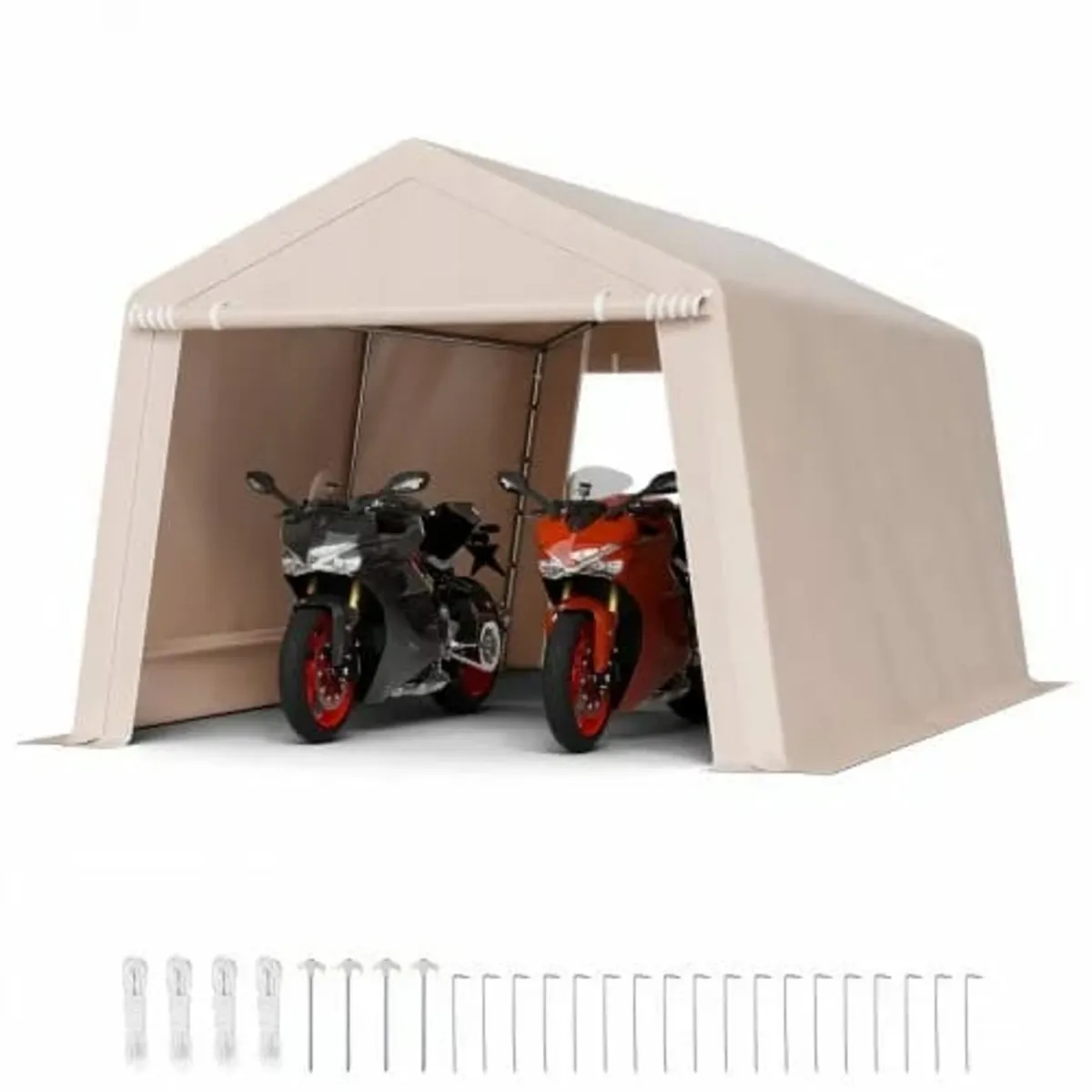 Outdoor Storage Portable Shed 10x15 ft Waterproof - Image 1
